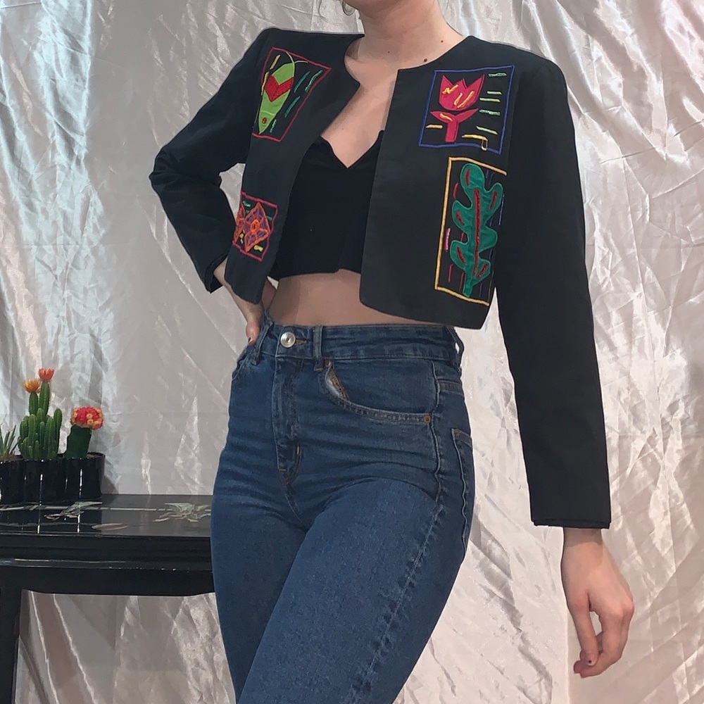 Vintage Bouillabaisse Deborah cropped jacket